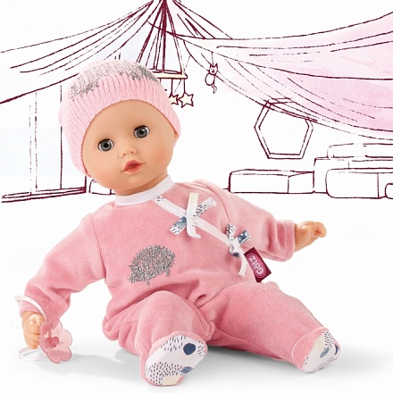 Кукла Маффин в розовом комбинезоне, 33 см, без волос 